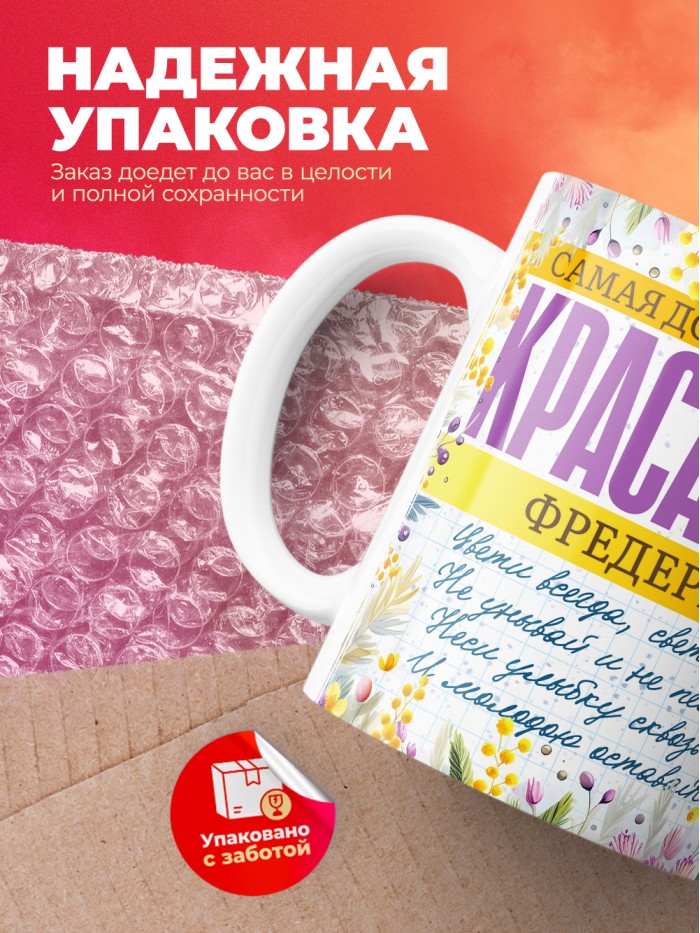 Кружка на 8 марта с именем Фредерика  Саратов