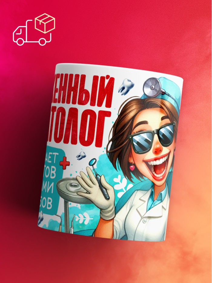 Кружка заслуженный стоматолог  Саратов