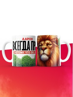 Кружка Аарон всегда прав