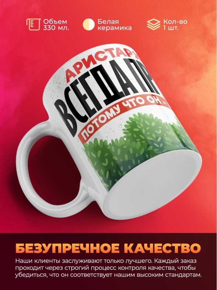 Кружка Аристарх всегда прав  Саратов